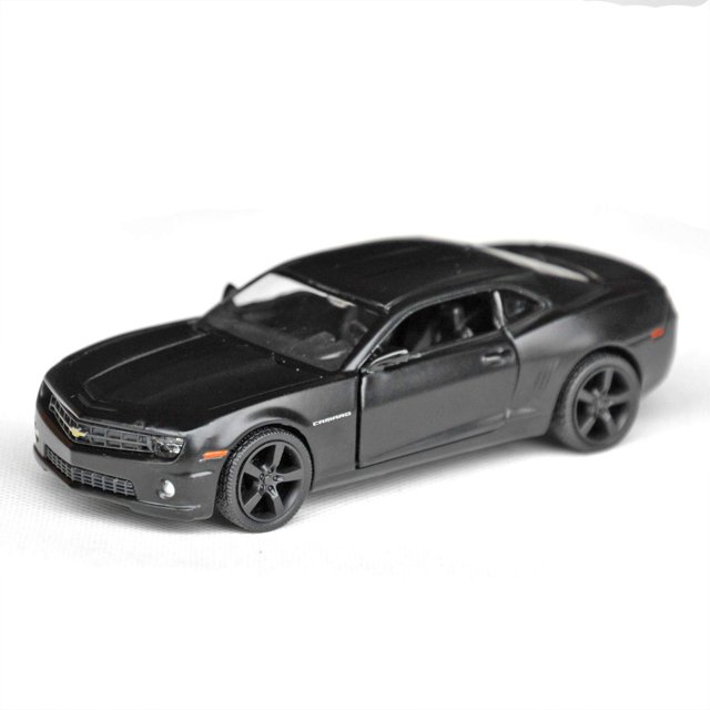 Tianmei Escala 1:32 Supercar Styling Aleación Die-Cast Car Modelo Colección Decoración Adornos Niños Juegan Vehículos Juguetes con Acción de Retroceso y Puertas Abiertas (Camaro - Negro)