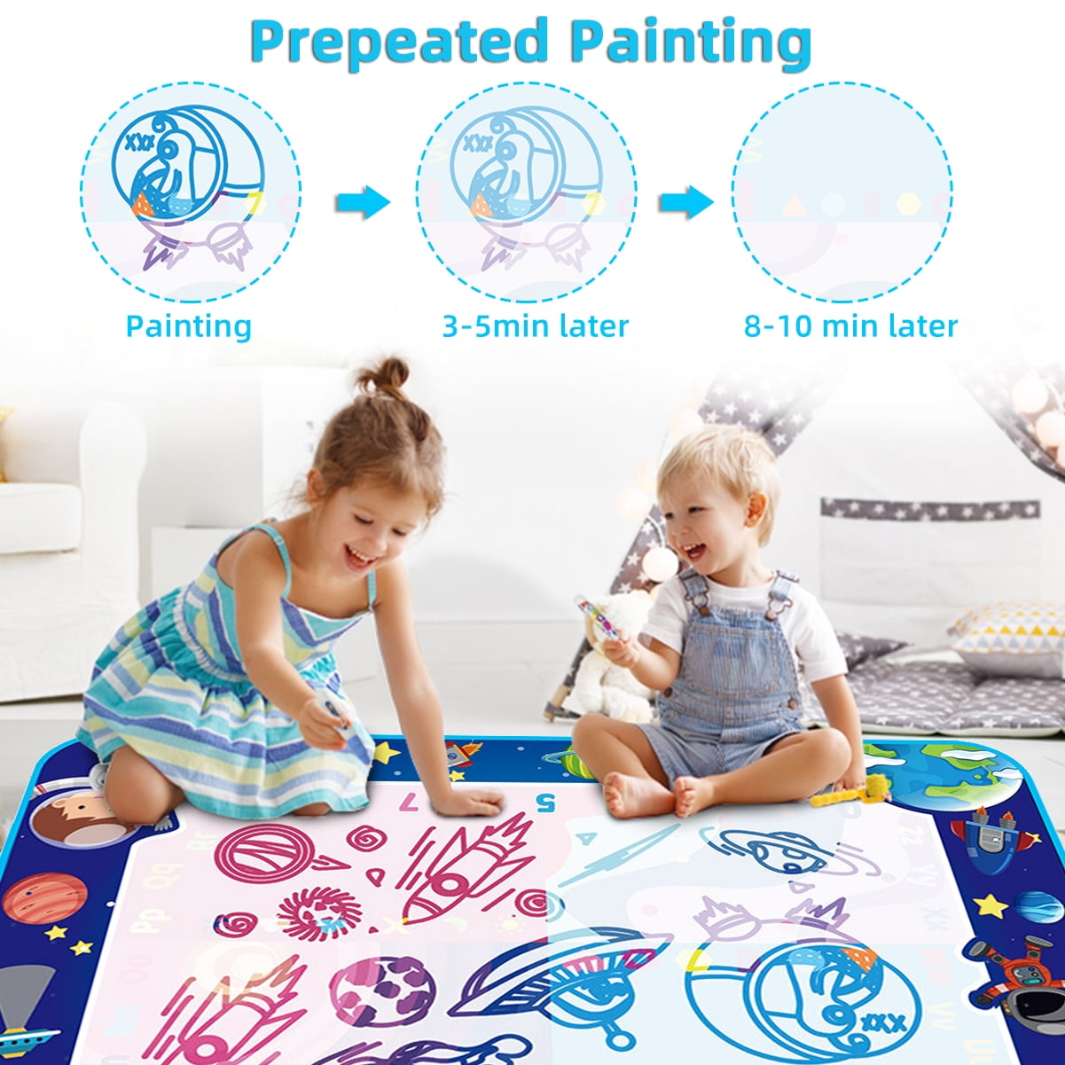 Magic Water Drawing Mat Educational Toy Water Painting Draw Writing Ma –  Sun Baby