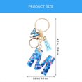 thumbnail image 2 of Letter Keychain Butterfly Tassel Keychain Decorative Keychain Handbag Charm Bag Charm (M), 2 of 2