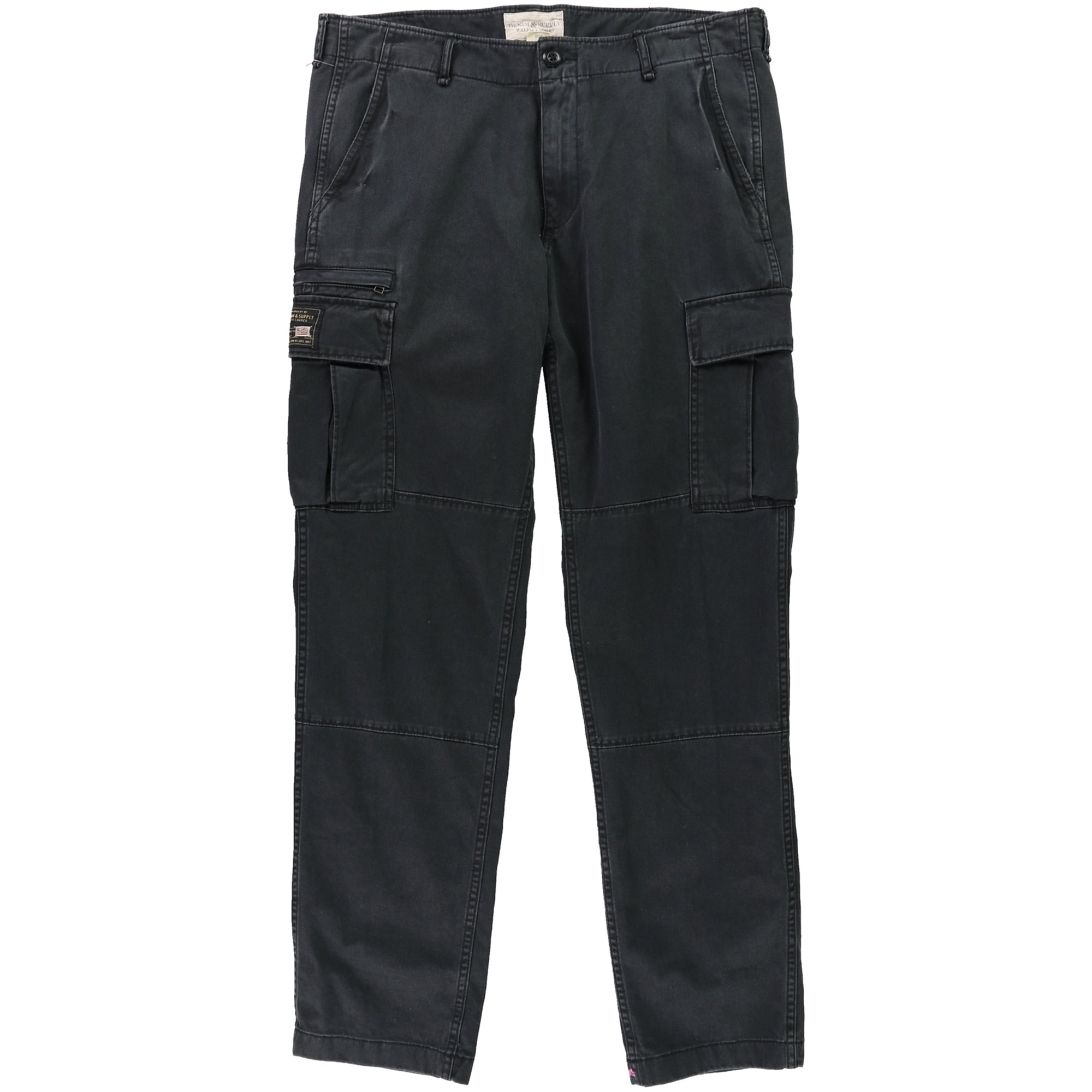 slim cargo pants mens black