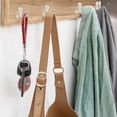thumbnail image 4 of Juego de 10 percheros dobles para colgar en la pared, ganchos dobles de metal y ganchos de almacenamiento con tornillos para estantes, cajones, baño, dormitorio, gancho y decoración, color plateado, 4 of 5