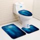 thumbnail image 1 of ABPHQTO Mundo submarino Juego de alfombras de baño de 3 piezas Alfombra de baño Alfombra de contorno y tapa de inodoro, 1 of 2