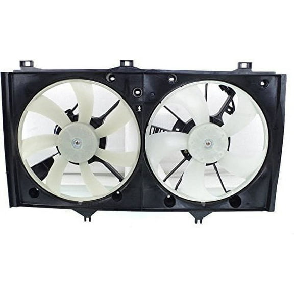 Dual Radiator and Condenser Fan Assembly - Pacific Best Inc. Fit/For TO3115152 07-11 Toyota Camry Hybrid