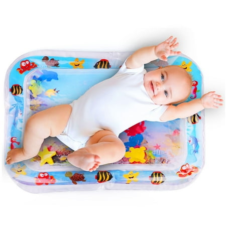 Tummy Time Water Mat Leakproof Inflatable Baby Water Play Mat For