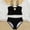 Black, variant on YANGXINX Girls 2 Piece Swimsuits Summer Hawaiian Cute Printed Beach Bathing Suits with Ruffle Trim Beach Vacation Swimwear swimsuits for girls