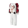 thumbnail image 3 of Christmas Pajamas for Family, Long Sleeve Reindeer Print Tops + Plaid Pants Set Sleepwear, 3 of 10