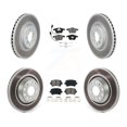 thumbnail image 1 of Transit Auto Front Rear Coated Disc Brake Rotors and Semi-Metallic Pads Kit for Car Volkswagen CC with 340mm Diameter Rotor KGS-101973, 1 of 11