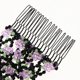 thumbnail image 4 of Peinetas para El Cabello con Perlas Pasadores Elásticos Doble Pinza para El Cabello Pinzas para El Cabello Accesorios para El Cabello para Diferentes Púrpura Soledad Peines dobles para el cabello elásticos, 4 of 9