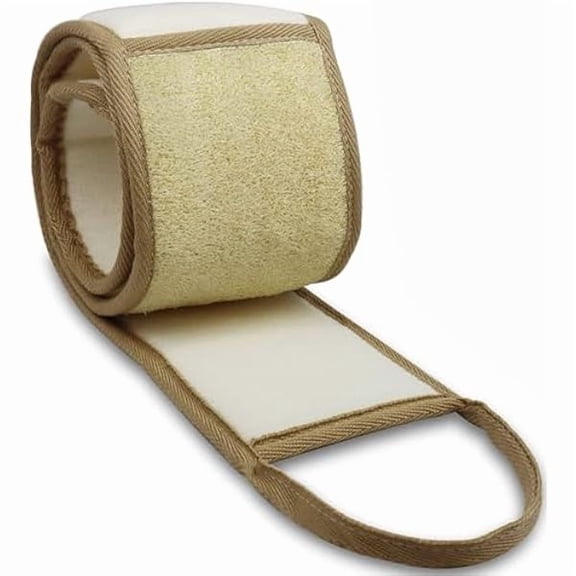 Fu997 Exfoliating Natural Loofah Back Scrubber Loofah Sponge Back Scrubber for Shower, Deep Clean Your Back & Relax Your Body Bath Shower Scrubber for Men Women