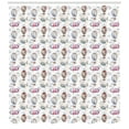 thumbnail image 3 of Ambesonne Airplane Shower Curtain, Watercolor Air Balloon, 69"Wx75"L, Multicolor, 3 of 3