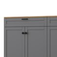thumbnail image 6 of Farmhouse TV Stand For TVs Up to 70", With 2 Drawers, 2 Cabinets & Adjustable Shelves, For Living Room, Bedroom, 3 Color, 6 of 13