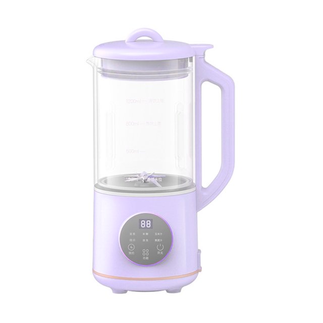 Licuadora de cocina pequeña, multifuncional, automática, electrónica, sin filtrar, AU 220V, color morado claro