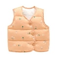 thumbnail image 5 of FNNMNNR Infant Boys Girls Lightweight Puffer down Vest Water Resistant down Coat Outwears Sleeveless Puffer Cartoon Vest Jacket with Buttons, 5 of 8