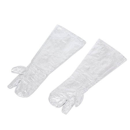

Docooler DA-105 1000 Degrees Celsius Aluminized Heat Resistant Gloves High Temperature Safety Work Gloves Aluminum Foil Fireproof -scalding Lengthened Gloves