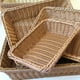 thumbnail image 2 of Cesta de almacenamiento hecha a mano rectangular de ratán, organizador de mimbre, soporte para pan, fruta, verduras, bocadillos, contenedor de alimentos XL, 2 of 8