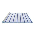 thumbnail image 2 of Ahgly Company Machine Washable Indoor Square Solid Blue Modern Area Rugs, 4' Square, 2 of 4