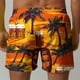 thumbnail image 5 of Pantalones Cortos de Playa con Cordón Impreso Casual para Hombres, 5 of 8