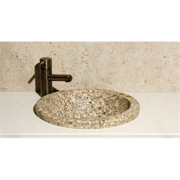 Allstone Vumr-Mgh Deck Mount Sink, Mojave Gold Honed