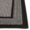 Unique Loom Outdoor Border Collection Area Rug - Multi Border (7' x 10' Rectangle Gray/Black)