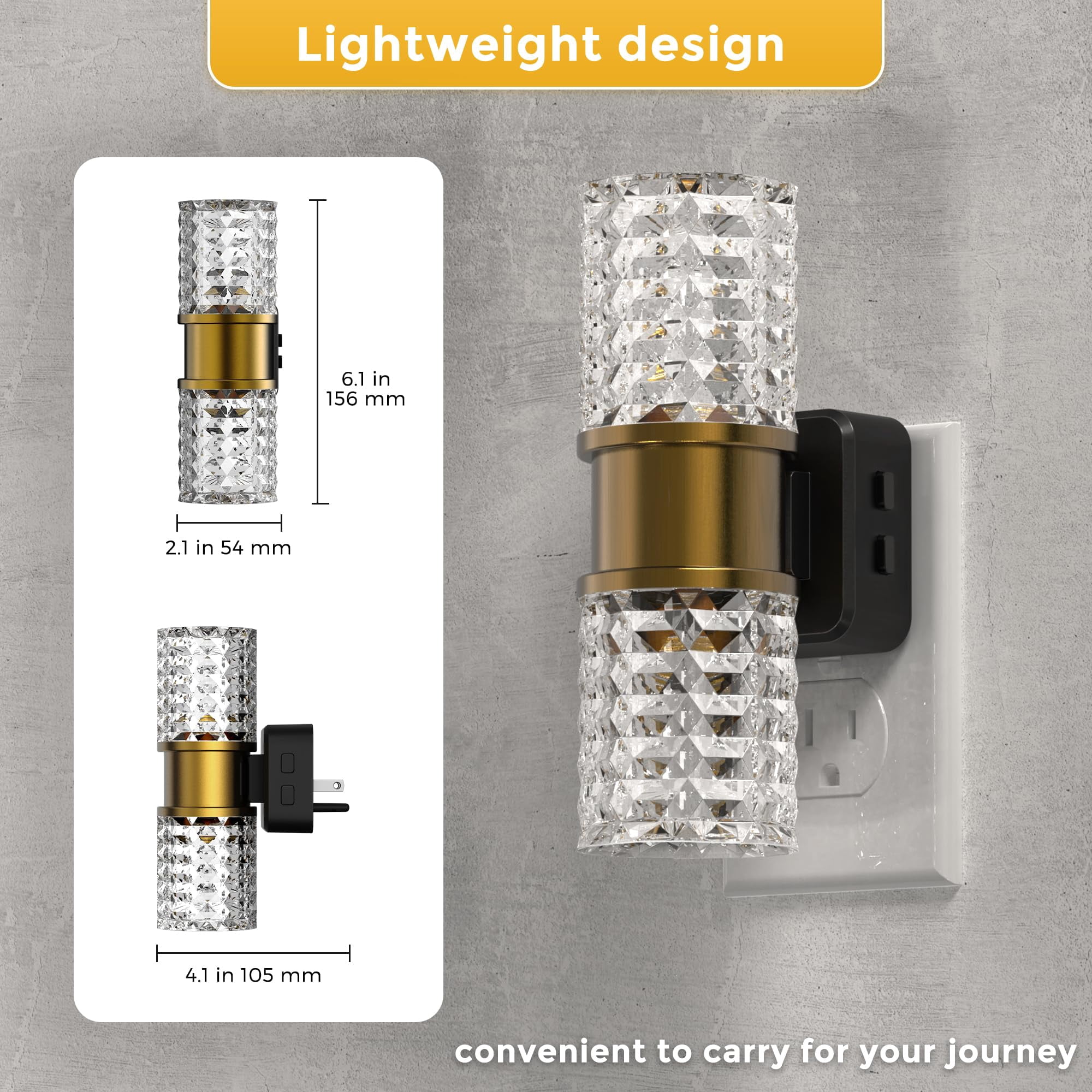 Night Light Modern Lights Plug Into Wall  Amber-3000k-5000k Adjustable Color Temperature Night-light Dimmable Nightlights With Dusk To Dawn Sensor For Rooms Bathroom Hallway