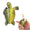 thumbnail image 2 of Torch Creative Desktop Golden Turtle Cool Portable Adjustable Soft Flame And Refillable For Men Women Friends3ml, 2 of 7