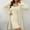 Beige, variant on Sets for Women Sleepwear Silk Knit Bodycon Nightgown with Robes Set 2 Piece Soft Lightweight Homewear S,M,XL,XXL