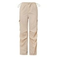 thumbnail image 4 of Sngxgn Women's Pants Lightweight Comfortable Lounge Pants for Women(Beige,M), 4 of 5