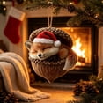 thumbnail image 6 of 3D Forest Animal Acorn Ornaments, Woodland Christmas Decor with Realistic Animal Figures, Resin Hanging Ornaments for Christmas Tree, Home, Party Decor, Cozy Forest Theme Collection, 6 of 6