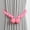 Pink, variant on Classic Pearl Beaded Curtain Tiebacks, Elegant Beaded Curtain Holders, Djustable Magnetic Curtain Ties, Magnetic Window Holders with Strands for Sheer and Blackouts Drapes