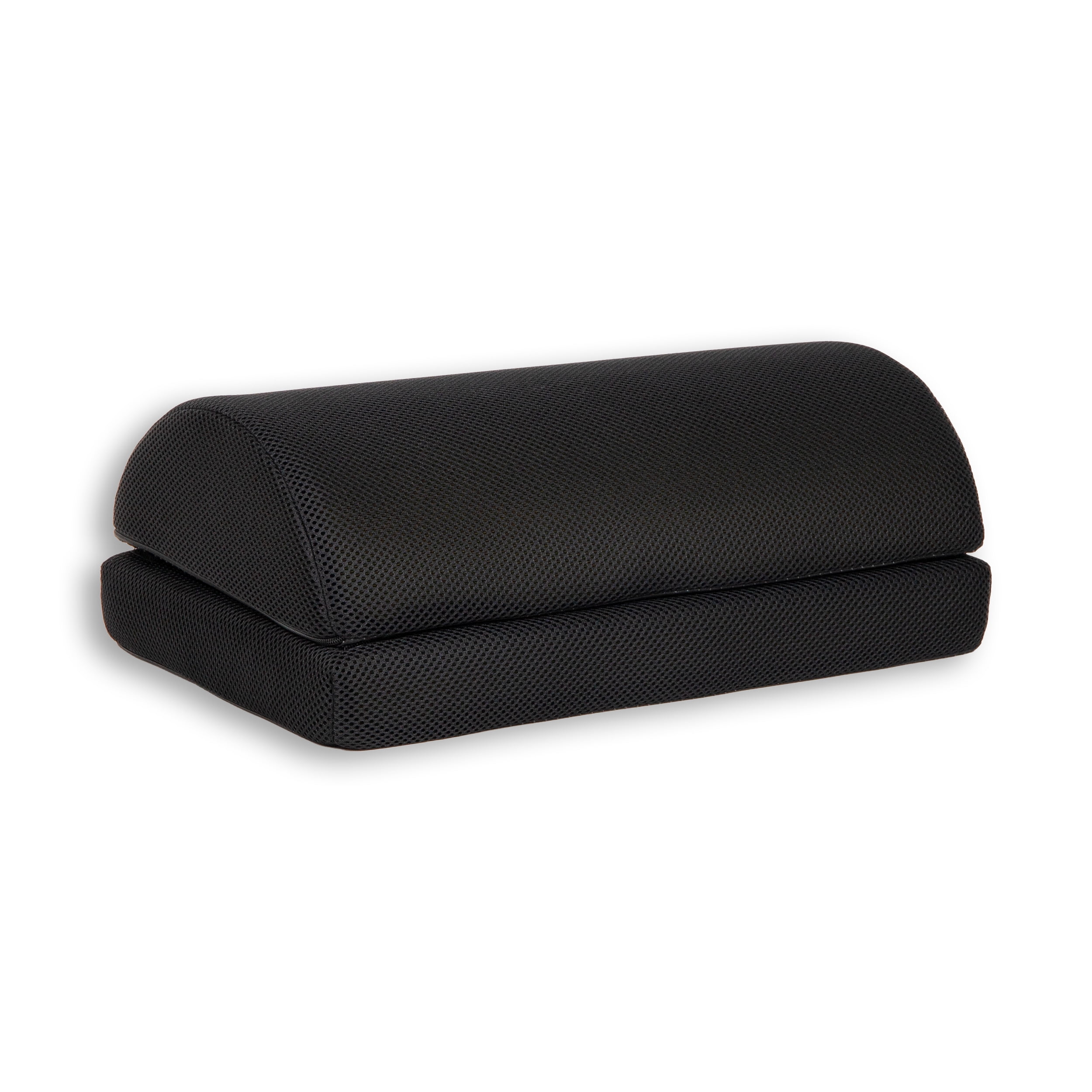 Mind Reader Air-Cloud Memory Foam Under Desk Footrest, Ergonomic Support for Back, Hip, Legs, Knees & Feet, Adjustable Height, Memory Foam, Black