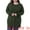 Army Green, variant on Plus Size Crew Neck Long Sleeve Slit Hem Pullover Sweater 1X Burgundy