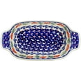 thumbnail image 2 of Polish Pottery Small Serving Dish or Baker Hand Painted in Boleslawiec, Poland + Certificate of Authenticity, 2 of 6
