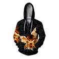 thumbnail image 3 of Sudadera con capucha y estampado de calaveras, cómoda y elegante, nueva, con cremallera, moderna y versátil, para hombre, 3 of 5