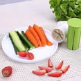 thumbnail image 4 of Cortador de pepinos, cortador de fresas, cortador de uvas, cortador de zanahorias, cortador de patatas, herramientas de cocina creativas, cortador multifunción de frutas y verduras, Fr, 4 of 5