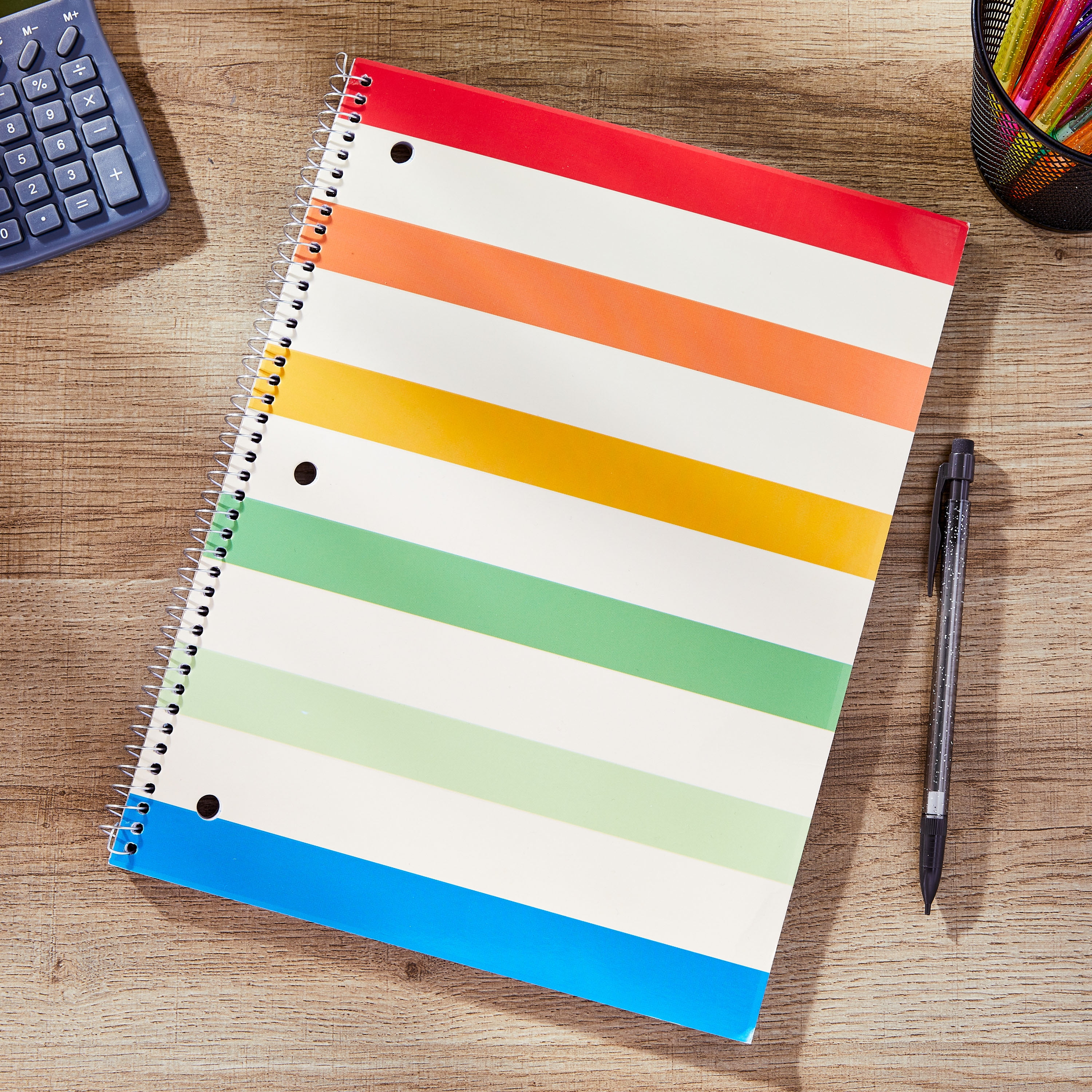 Pen + Gear FASHION NOTEBOOK 10.5X8IN 80SHEET COLLEGE RULED STRIPES