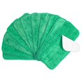 thumbnail image 2 of Arkwright Spray Mop Replacement Pads - (Pack of 12) Bulk Microfiber Flat Dry and Wet Refill Mop Pads Floor Cleaning, Compatible with Bona and Rubbermaid, Fits All Mop Heads, 13 in, Green, 2 of 4