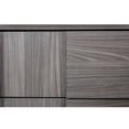 thumbnail image 3 of Modrest Asus 6-Drawer Self Closing Modern MDF Wood Dresser in Elm/Matte Gray, 3 of 6