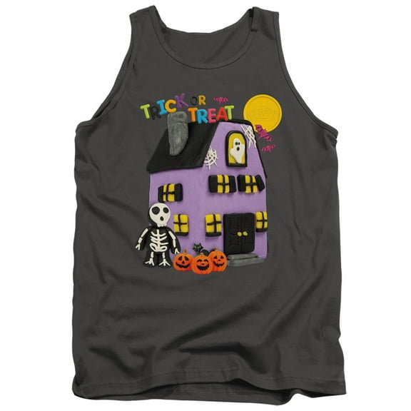 Play Doh Trick Or Treat Adult Tank Top Charcoal