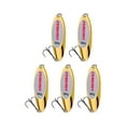 thumbnail image 2 of 5 cucharas de pesca con anzuelos triples, cebos duros para jigging en agua salada. Oro 60g, 2 of 9