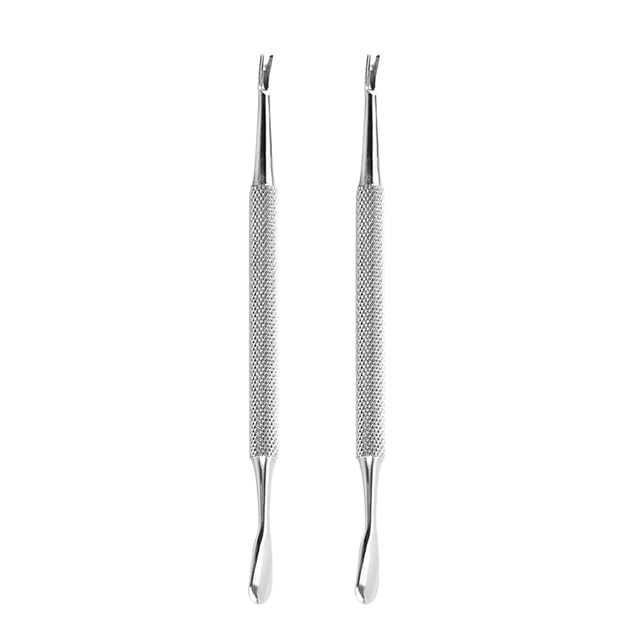 SHISUYAN Coupe-Cuticules en Acier Inoxydable 2Ensemble pour Usage Professionnel et Domestique