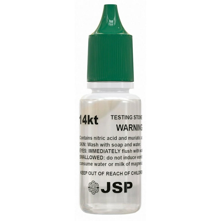 JSP 14K Gold Scrap Jewelry Testing Kit Acid Test Liquid Scratch Stone  Tester oro 
