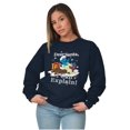 thumbnail image 3 of Brainy Smurf Dear Santa Christmas Sweatshirt for Men or Women Brisco Brands S, 3 of 6