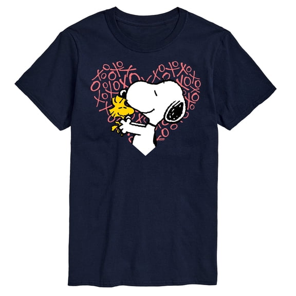 Peanuts - Snoopy Woodstock Xo Heart - Men's Short Sleeve Graphic T-Shirt