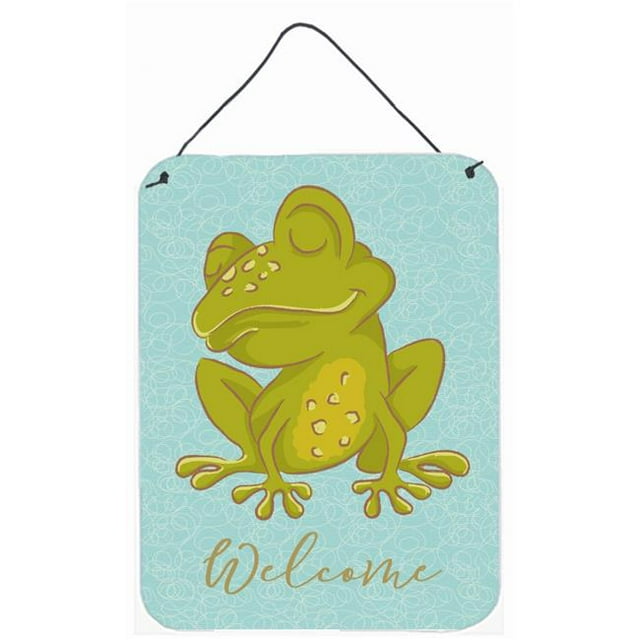 Carolines Treasures BB8564DS1216 Frog Welcome Wall or Door Hanging Prints