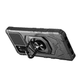thumbnail image 4 of For Samsung Galaxy A02S Hybrid Dual Layer with Rotate Magnetic Ring Stand Holder Kickstand, Rugged Shockproof Anti-Scratch Protective Cover ,Xpm Phone Case [Black], 4 of 6