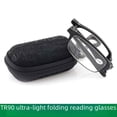 thumbnail image 4 of Gafas de lectura plegables con estuche, las lentes viejas no se deslizan hacia abajo, 4 of 4