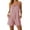 A4 Red, variant on BODOAO Women's Casual Summer Romper V Neck Sleeveless Spaghetti Strap Loose Short Jumpsuit with Pockets, Easy Beach Vacation Travel Outfit for Daily, Resort and Brunch Wear Beige L