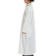 thumbnail image 6 of Fancifize Boys Muslim Robe Arab Long Sleeve Thobe Solid Color Round Neck Zipper Pullover Traditional Islamic Robe for Eid, 6 of 9