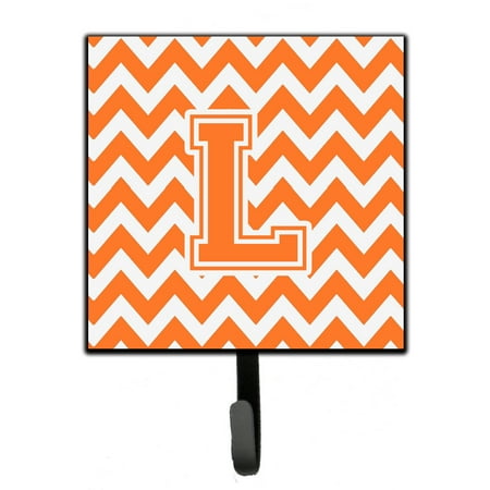 

Carolines Treasures CJ1046-LSH4 Letter L Chevron Orange and White Leash or Key Holder 7Hx4.25W multicolor