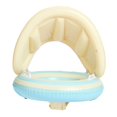 thumbnail image 2 of Flotador inflable para piscina de bebés con dosel para niños de 12 a 48 meses con asiento Azul, 2 of 9